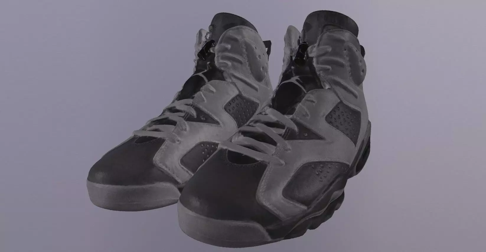 NIKE AIR JORDAN 6 SHOES PBR Low-poly 3D model_0