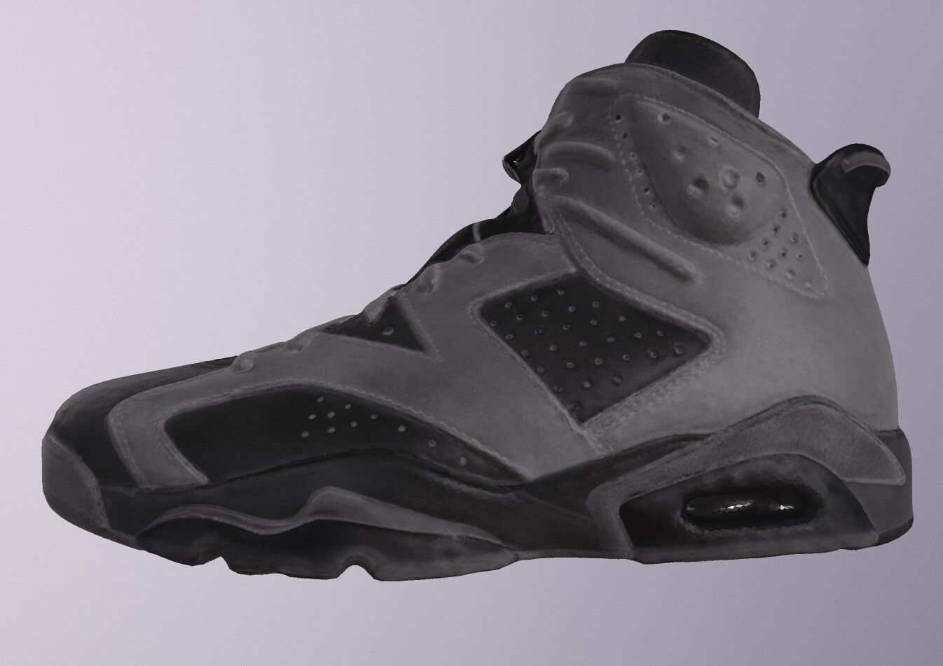 NIKE AIR JORDAN 6 SHOES PBR Low-poly 3D model_2
