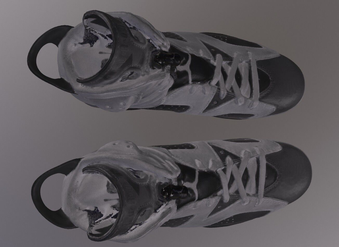 NIKE AIR JORDAN 6 SHOES PBR Low-poly 3D model_5