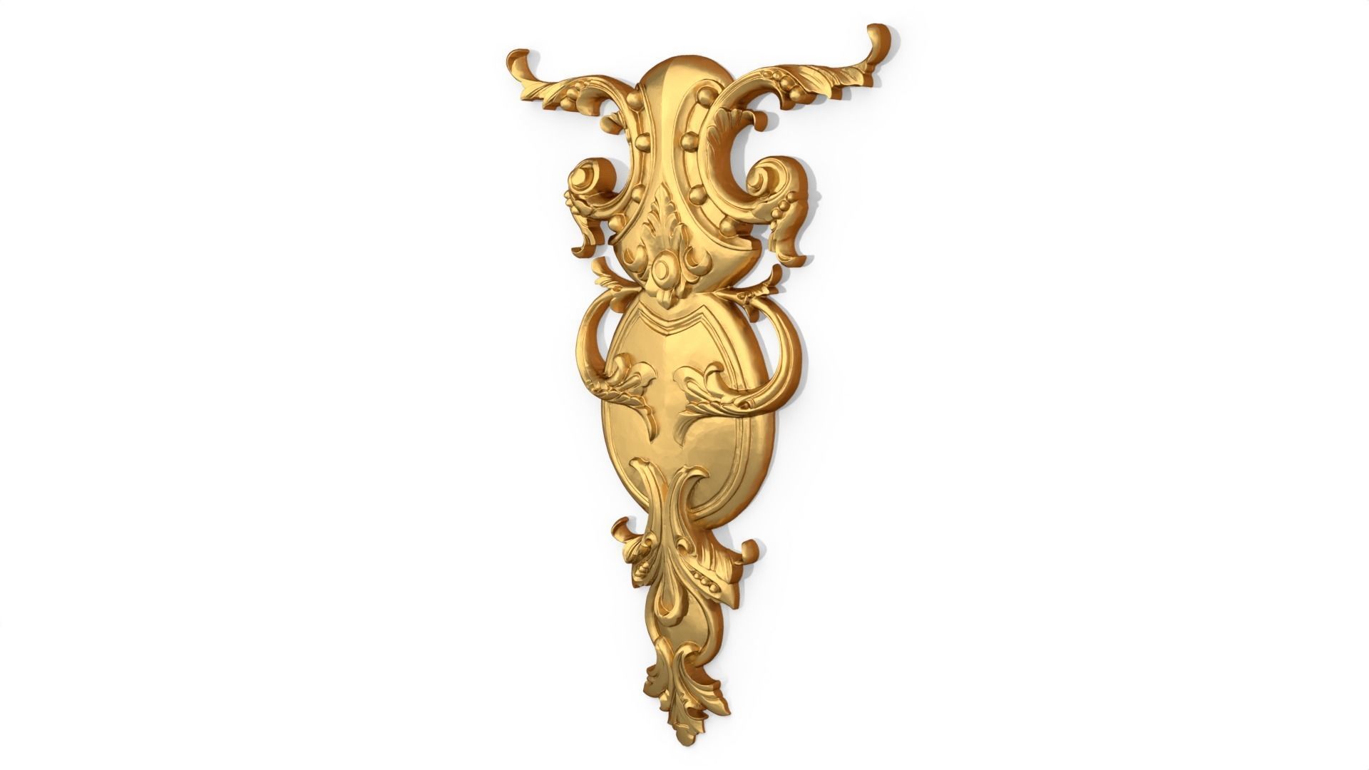 Classic decor ornament 157 3D model_2