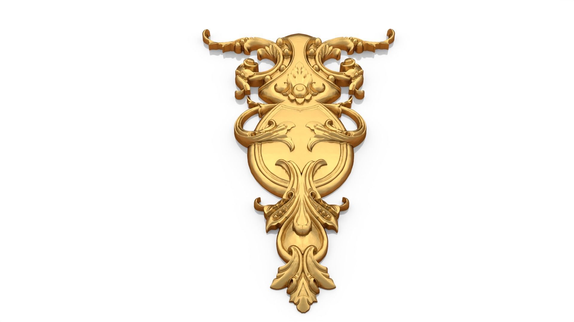 Classic decor ornament 157 3D model_3