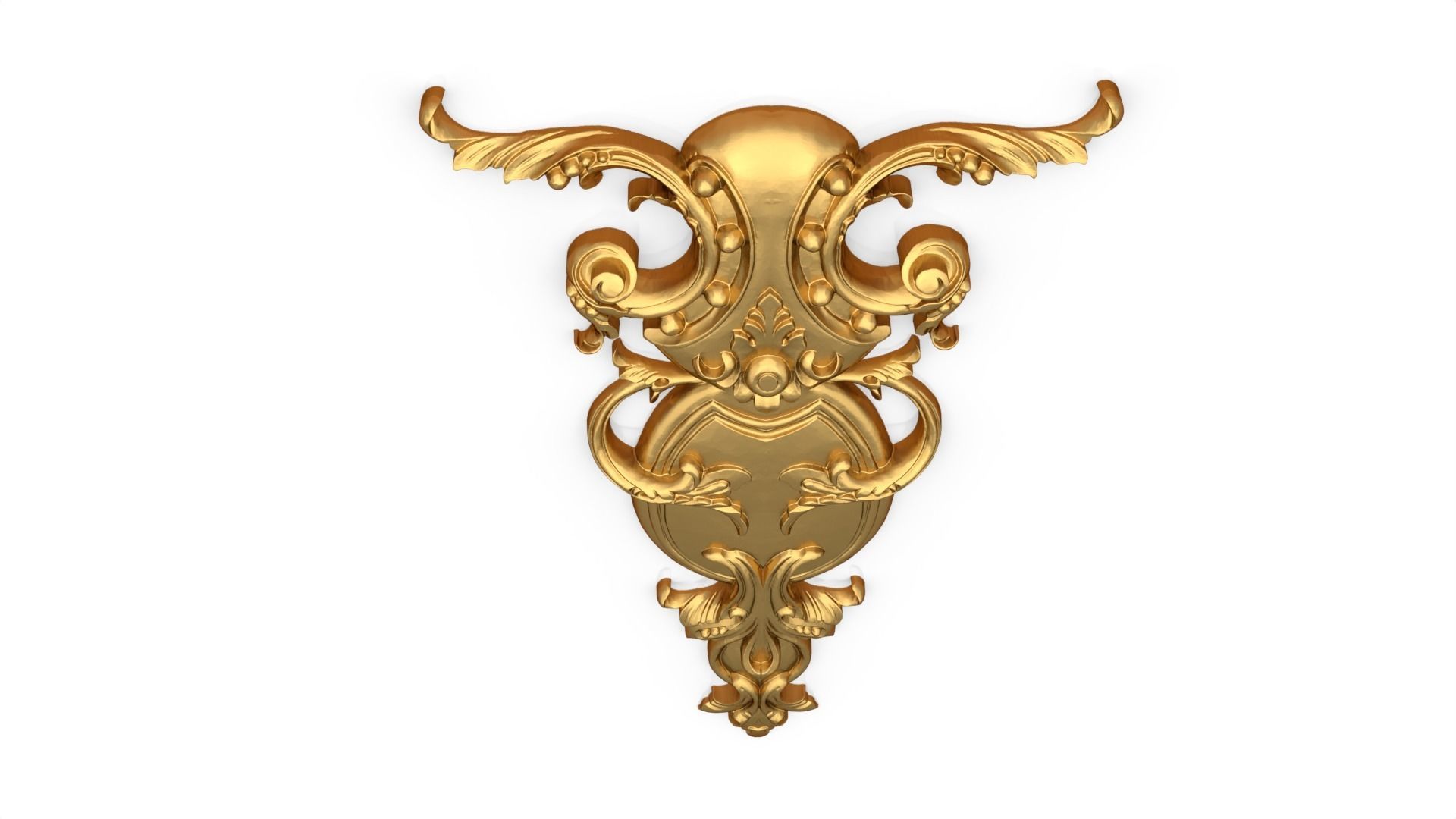 Classic decor ornament 157 3D model_4