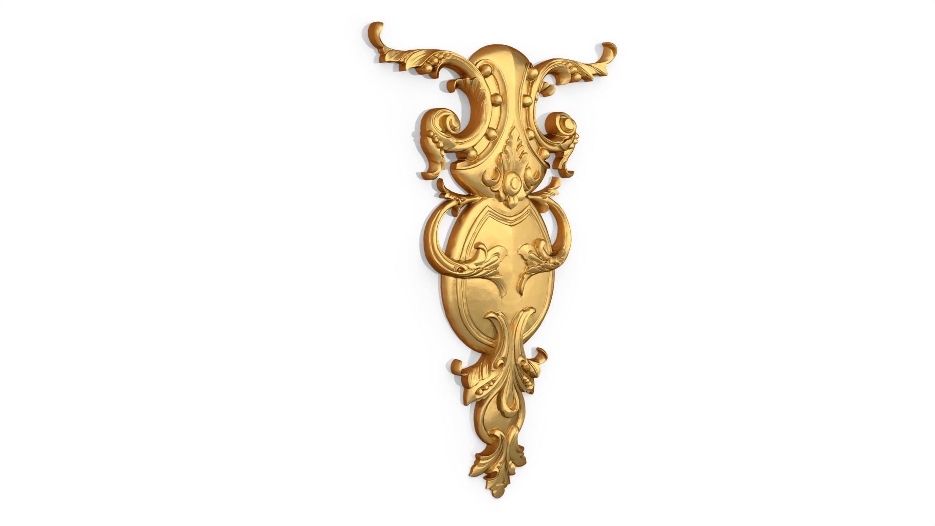 Classic decor ornament 157 3D model_1