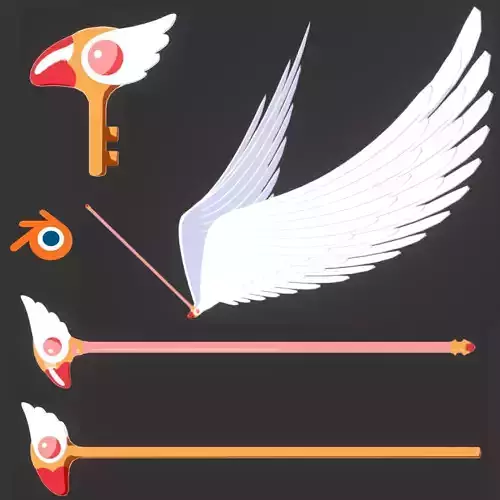 Cardcaptor Sakura - Sealing Wand 3D model