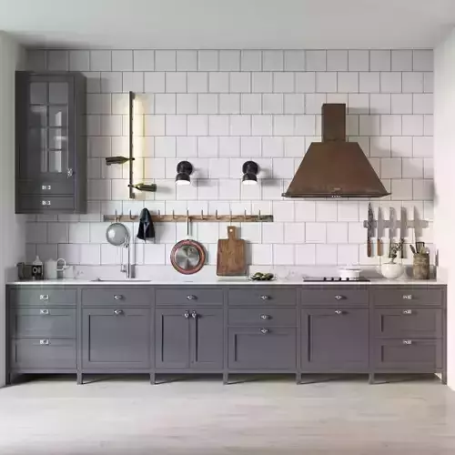 Scandinavian style kitchen set