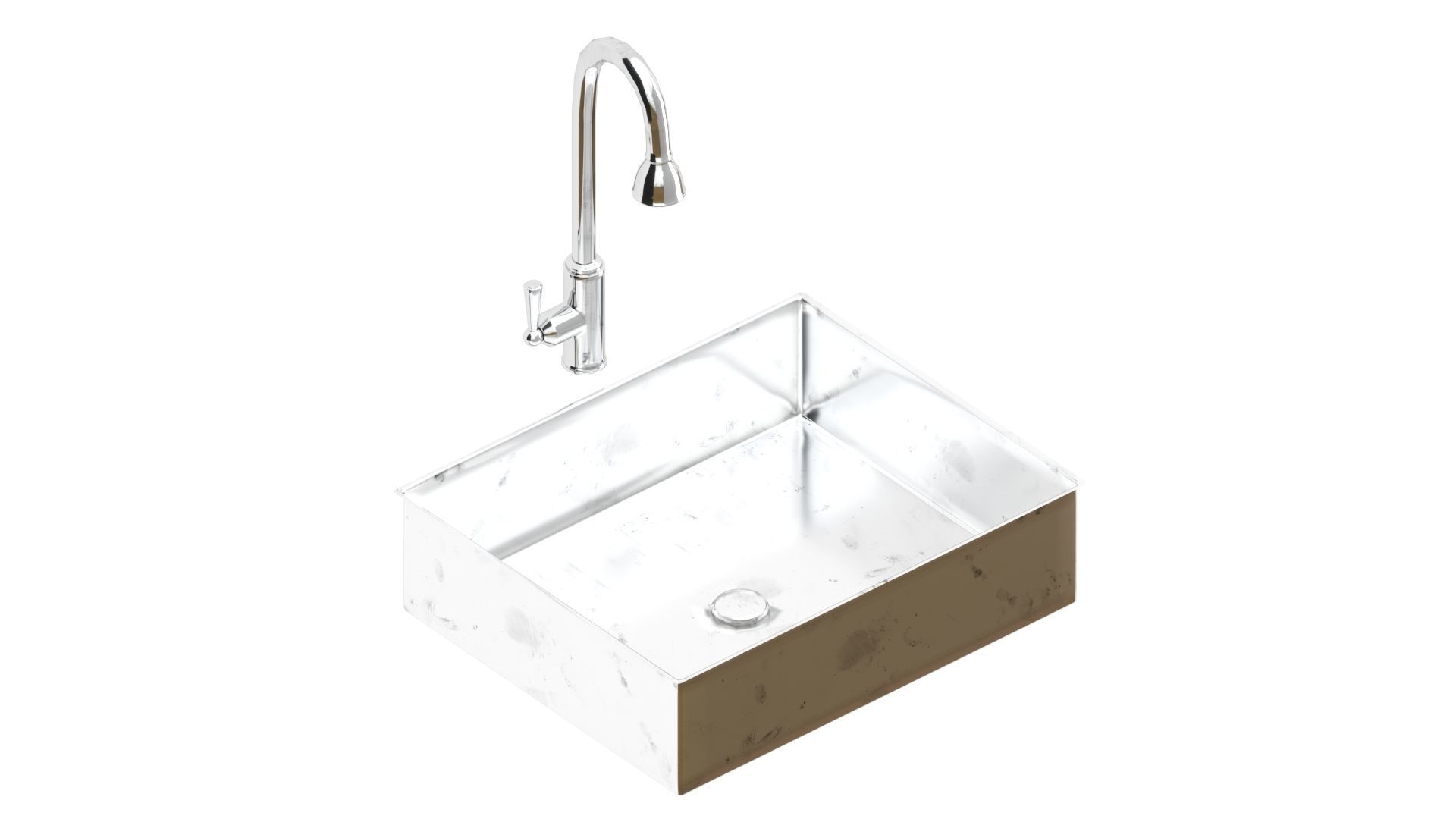 Scandinavian style kitchen set 3D model_18