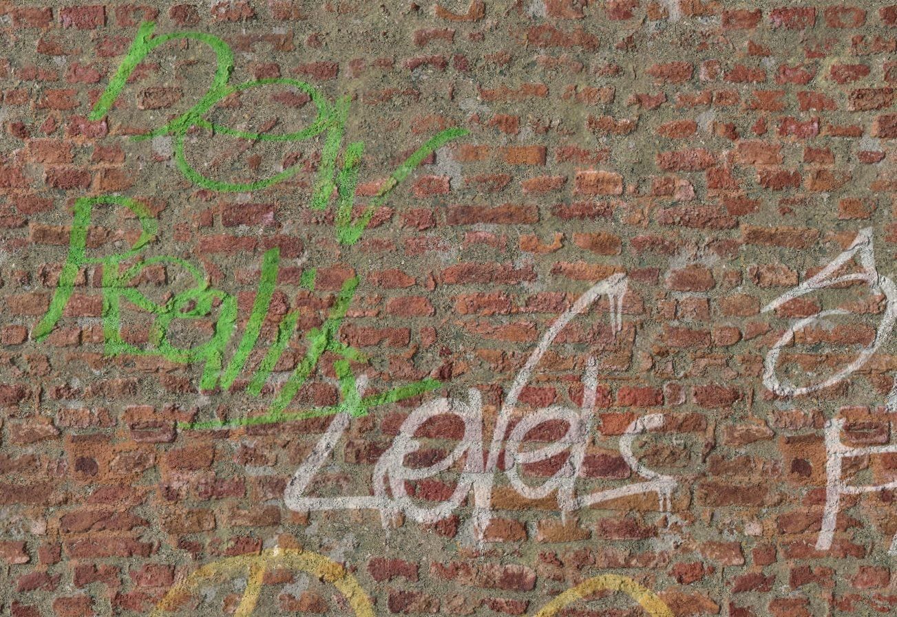 Graffiti Wall PBR Texture Texture_4