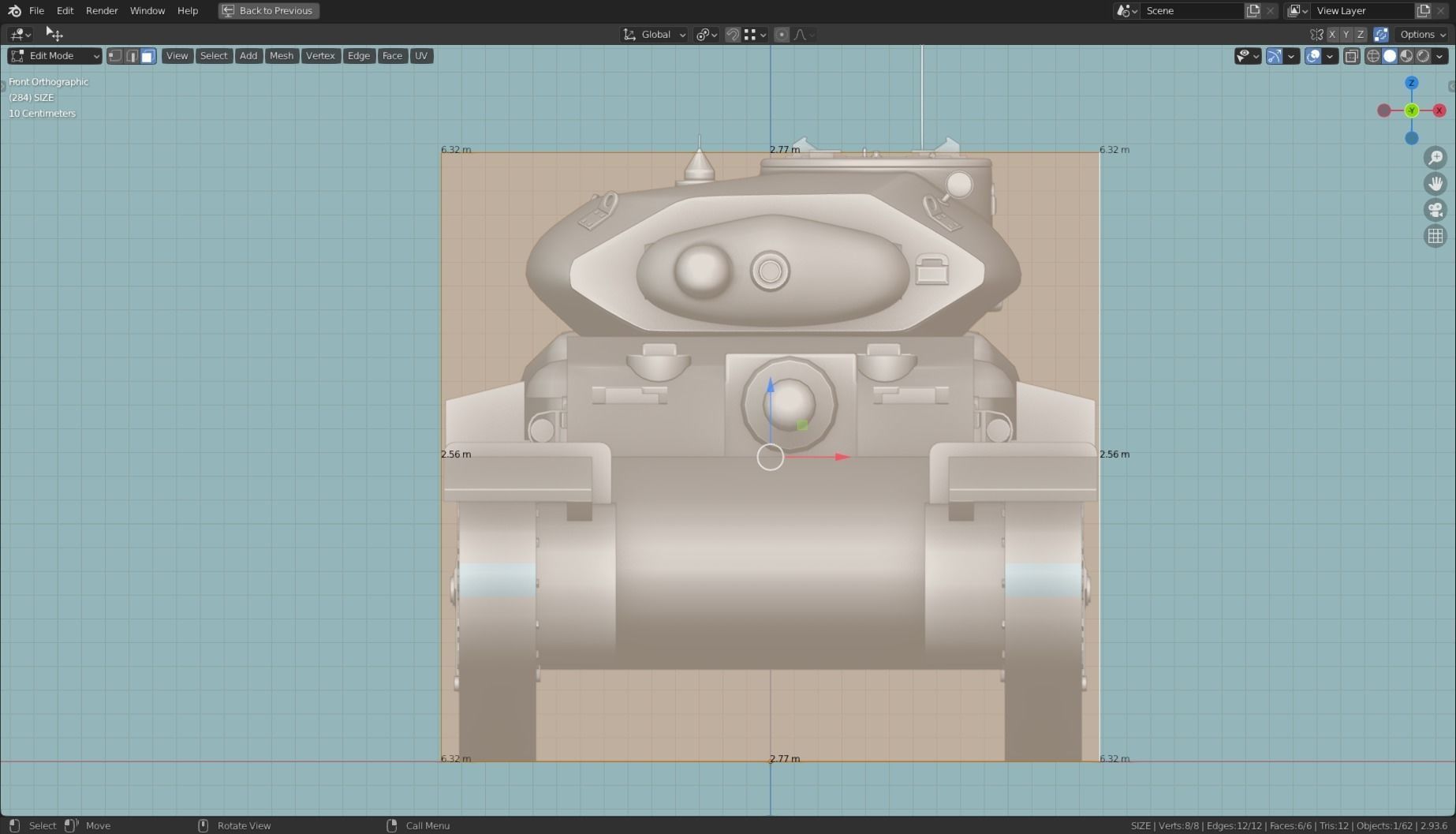 AC1 SENTINEL TANK BASE MESH  Low-poly 3D model_20