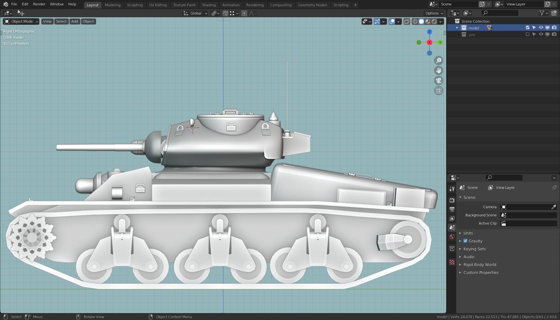 AC1 SENTINEL TANK BASE MESH  Low-poly 3D model_11