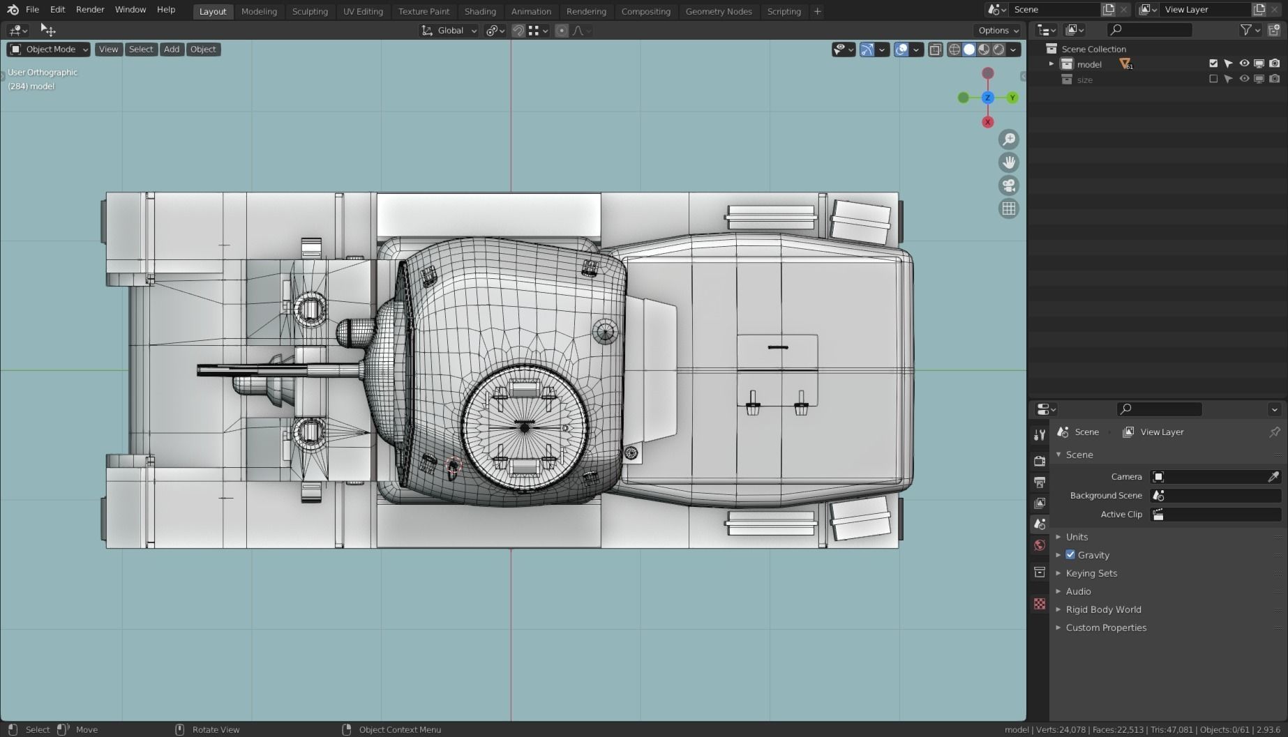 AC1 SENTINEL TANK BASE MESH  Low-poly 3D model_14