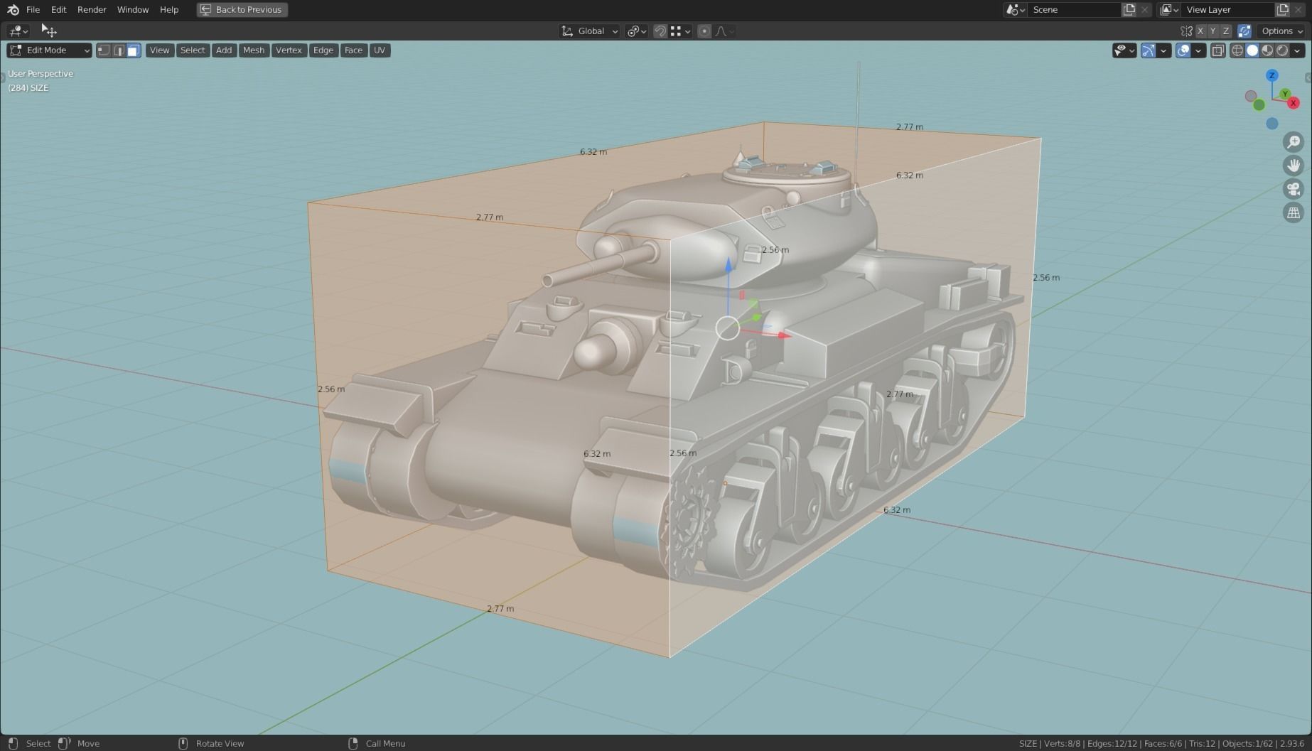 AC1 SENTINEL TANK BASE MESH  Low-poly 3D model_21