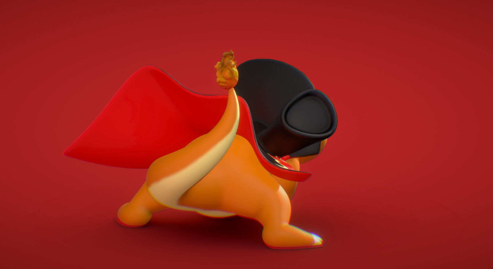 Charmander - 3D print - Akatsuki Collection 3D print model_2