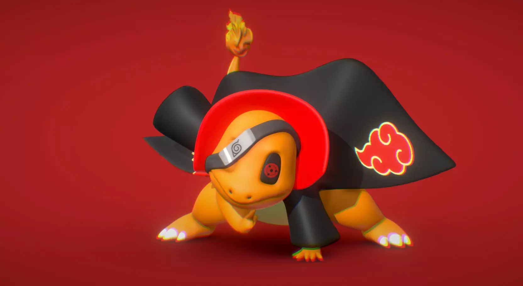 Charmander - 3D print - Akatsuki Collection 3D print model_0