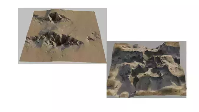 Planet Surface 3D models 3D Model Collection