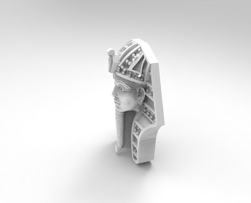 busto tutankamon  3D print model_1