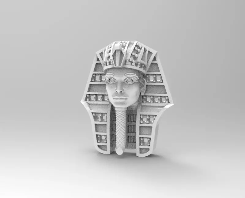 busto tutankamon  3D print model_0