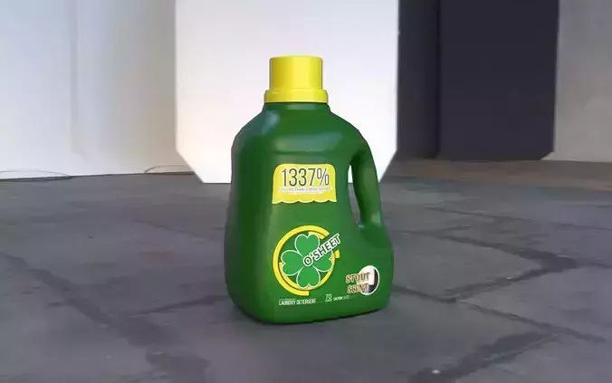 Laundry Detergent Low-poly 3D model