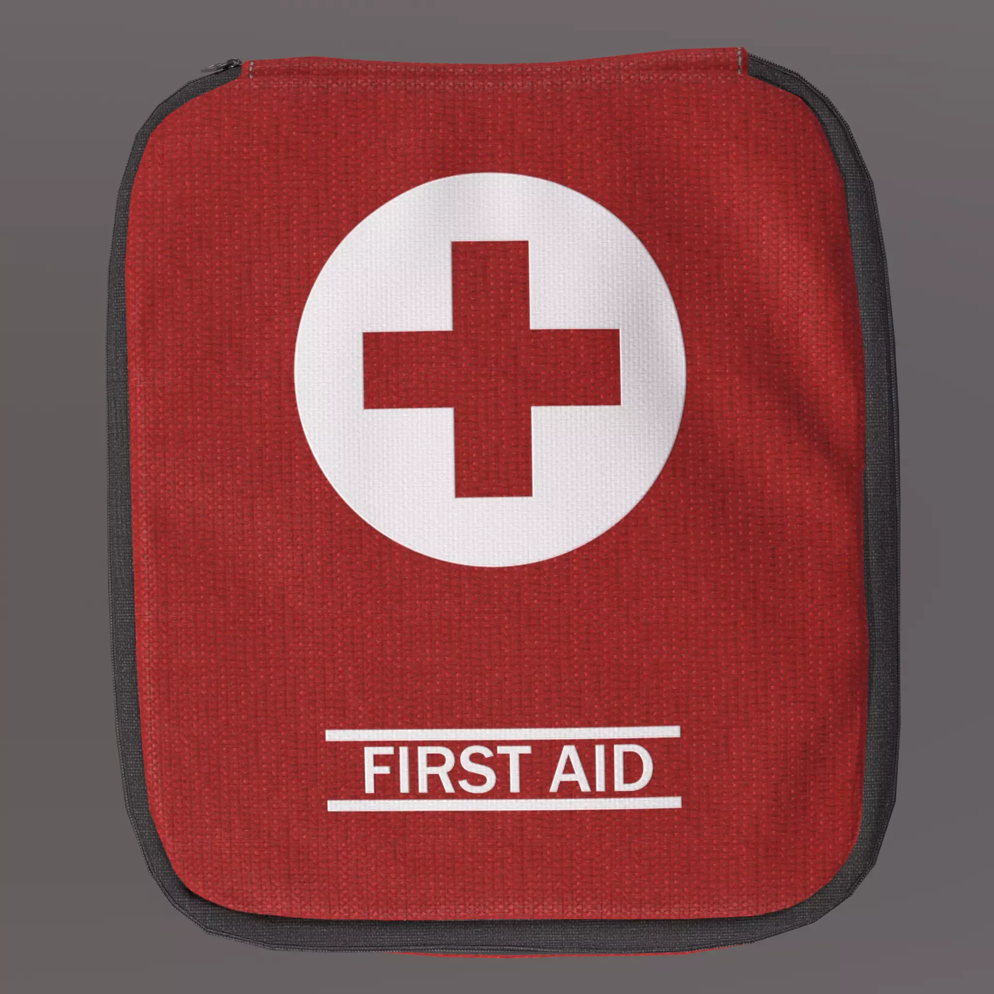 First Aid Kit Low-poly 3D model_0