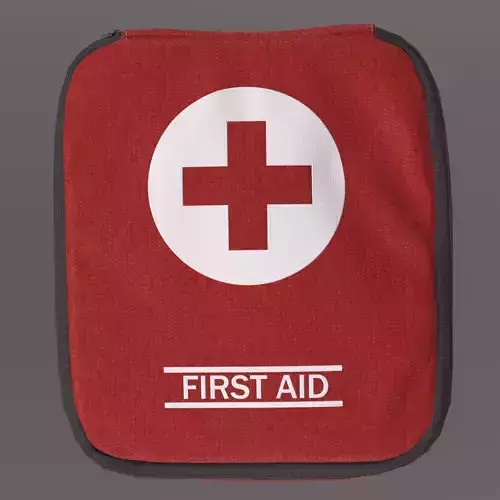First Aid Kit Low-poly 3D model