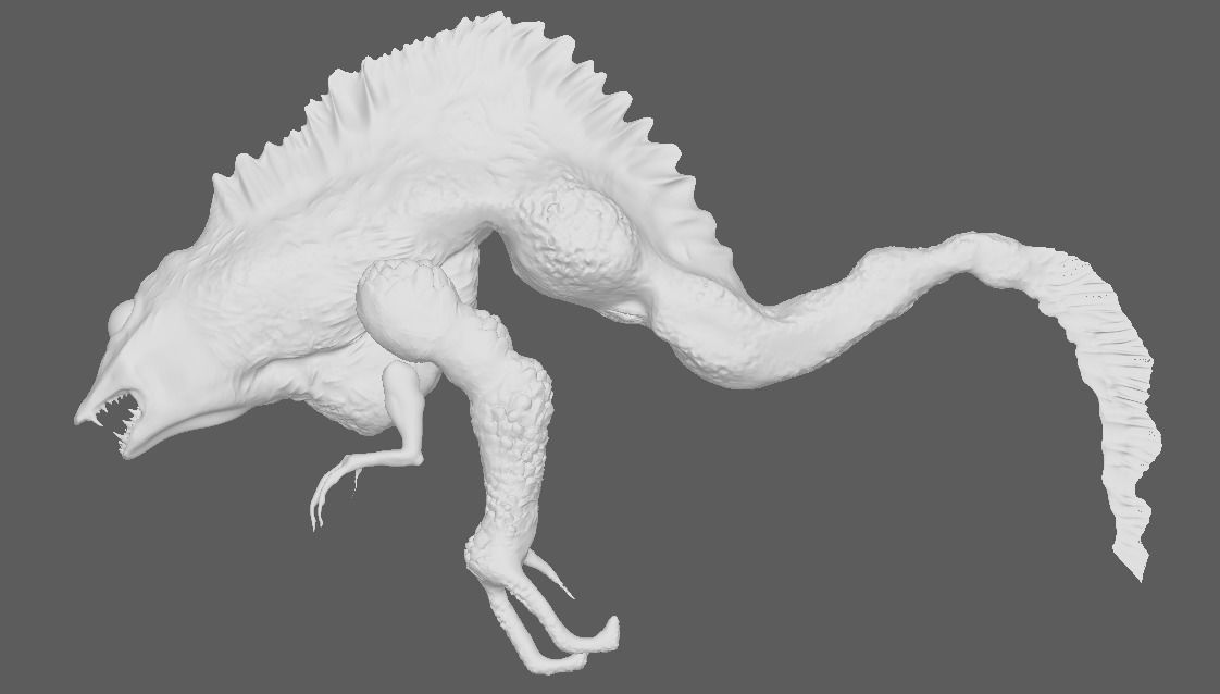 Fantasy Sea Creature  3D model_1