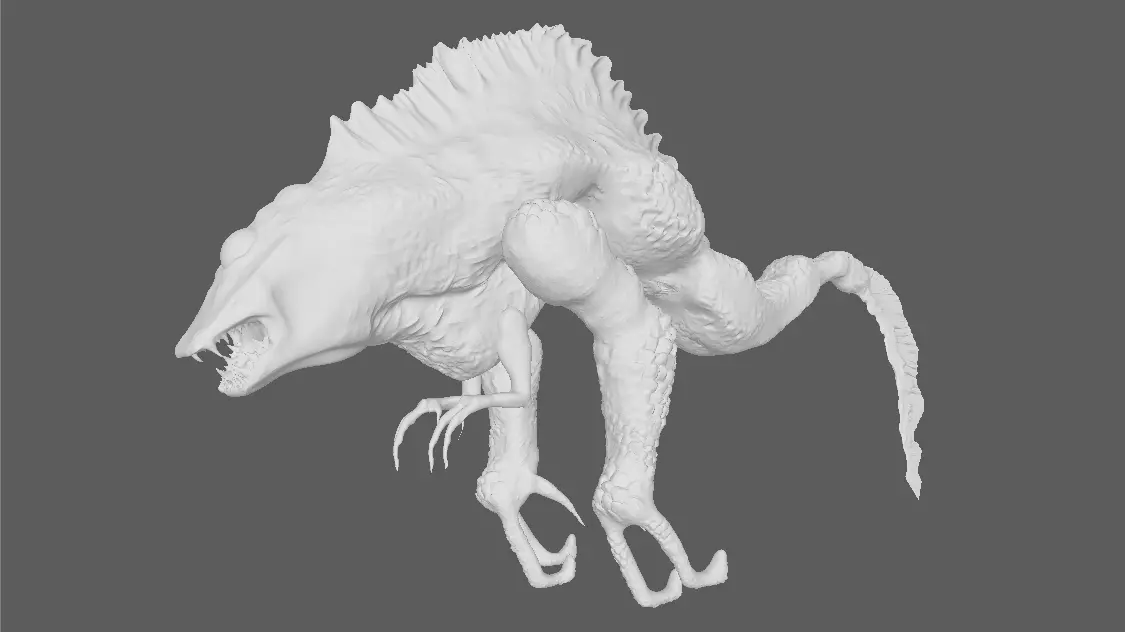 Fantasy Sea Creature  3D model_0