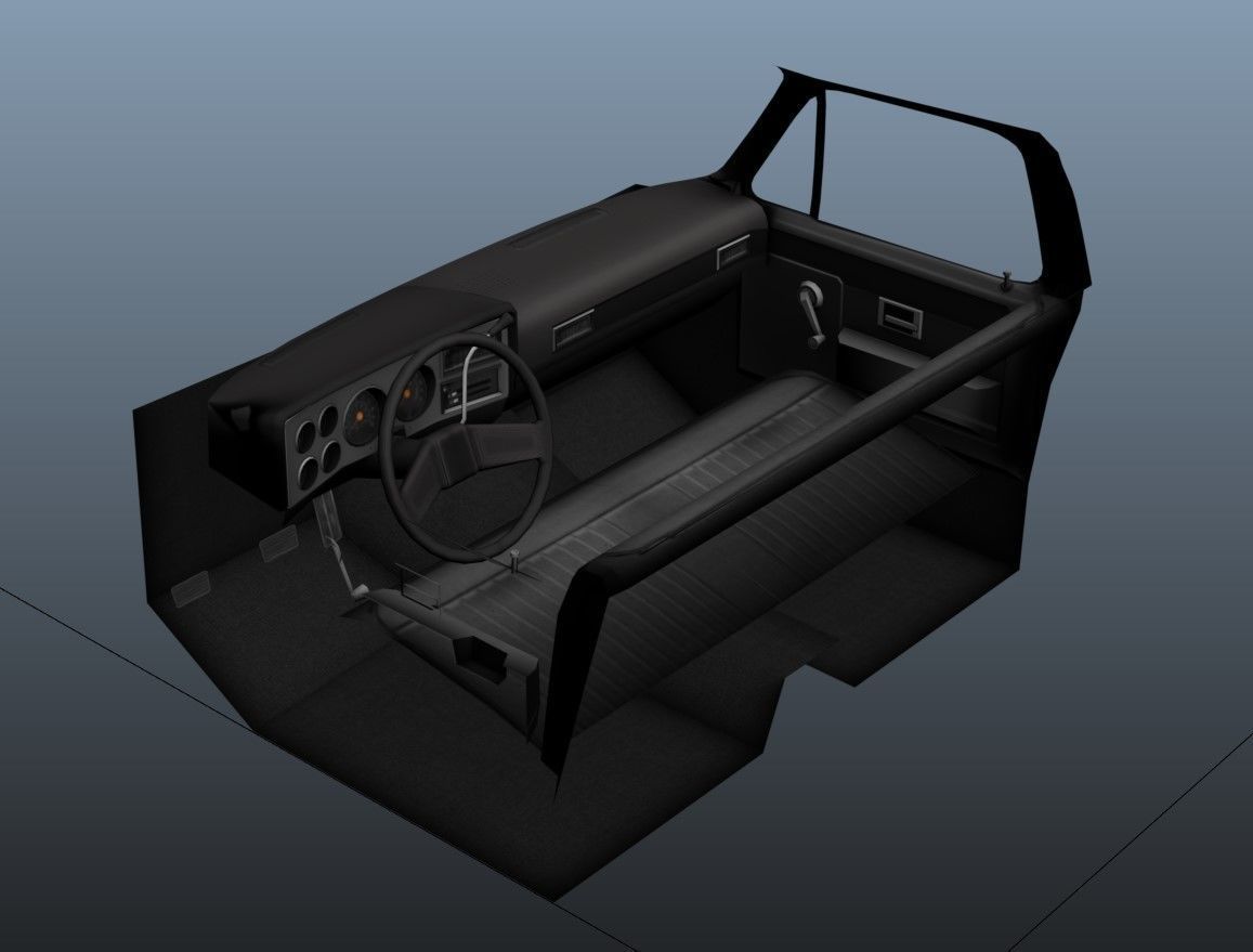 Holmes wrecker truck Low-poly 3D model_41