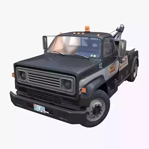 Holmes wrecker truck Low-poly 3D model