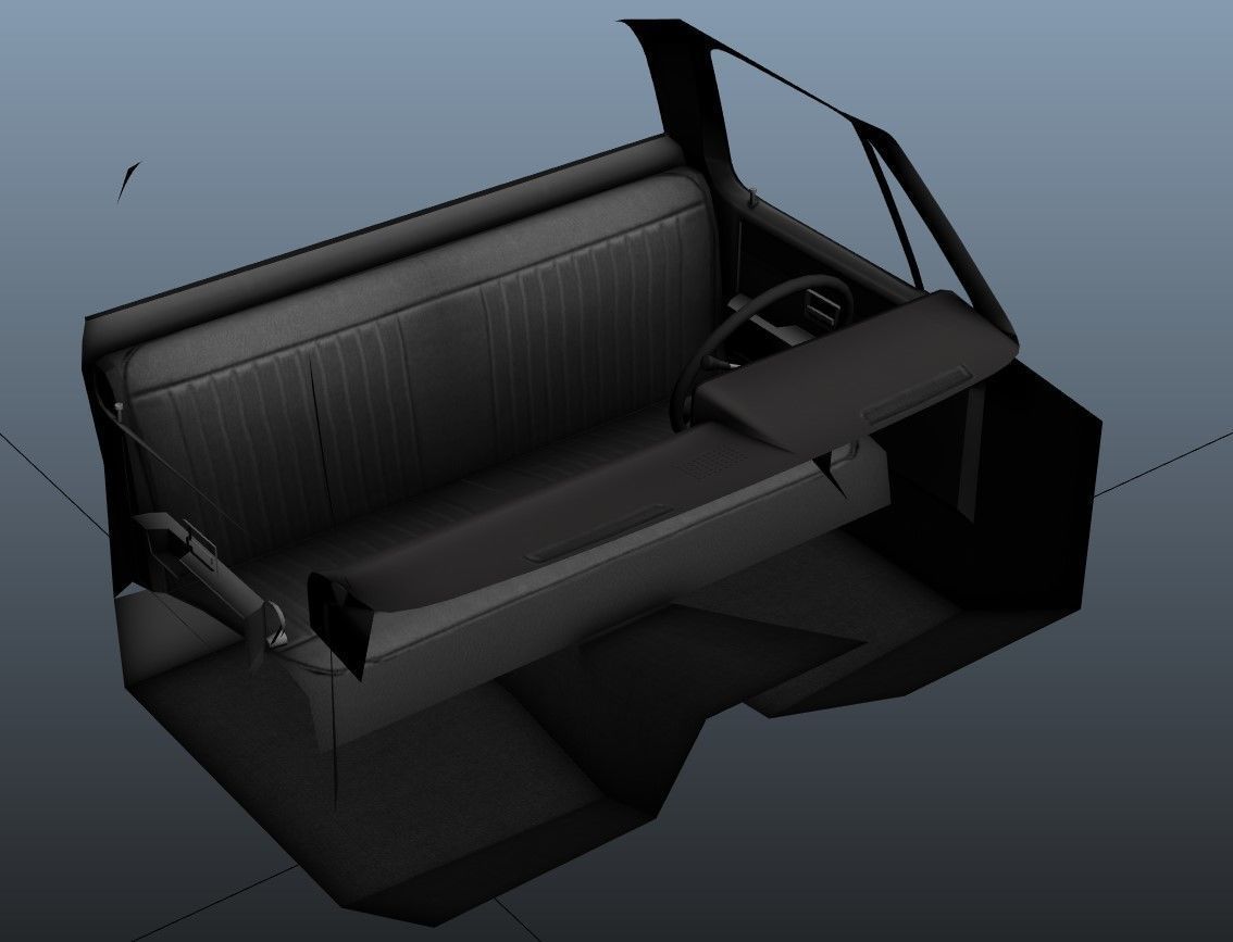 Holmes wrecker truck Low-poly 3D model_42