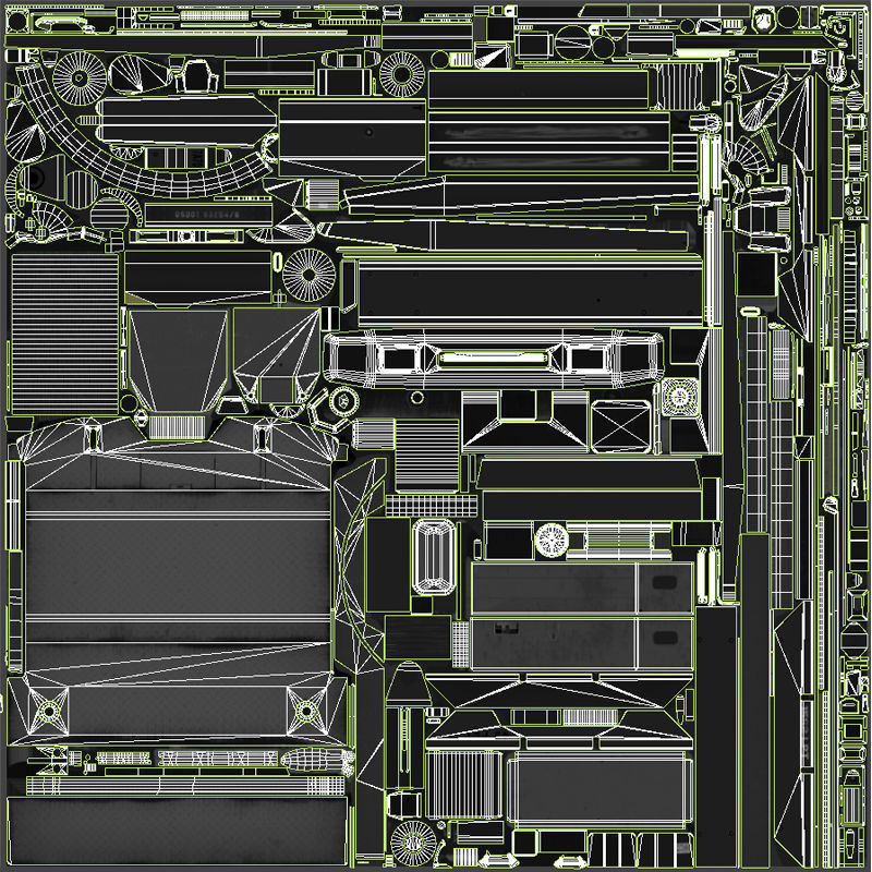 Holmes wrecker truck Low-poly 3D model_46