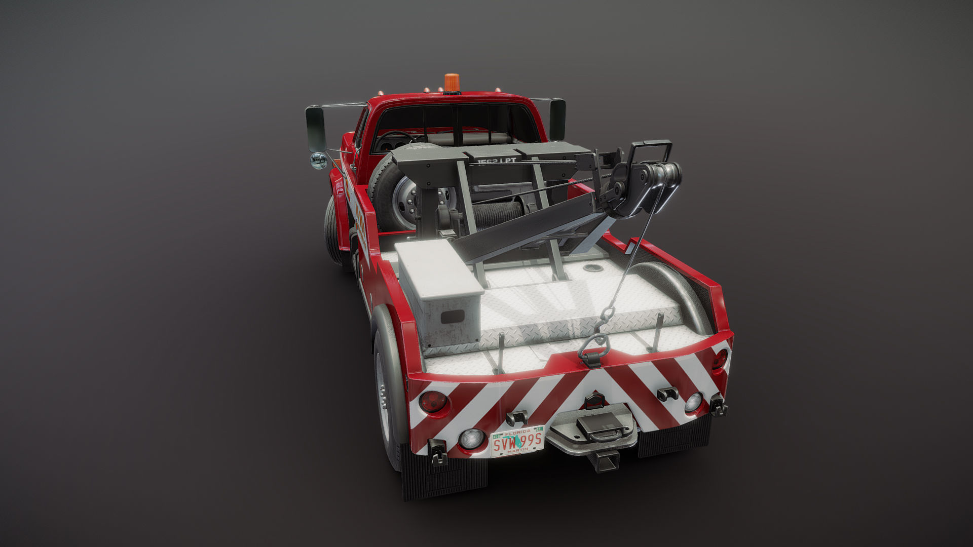 Holmes wrecker truck Low-poly 3D model_24