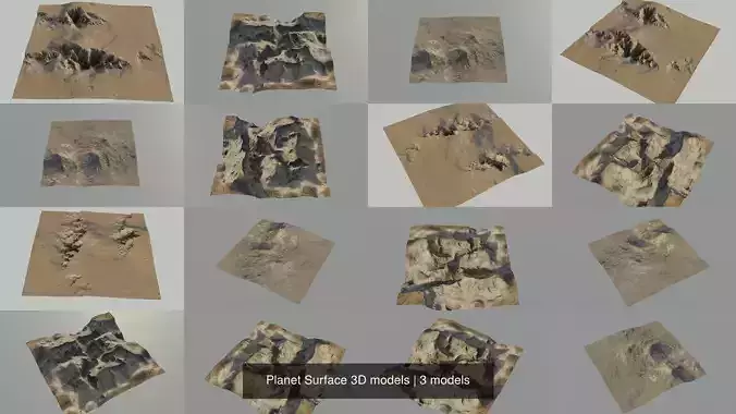  Planet Surface 3D models