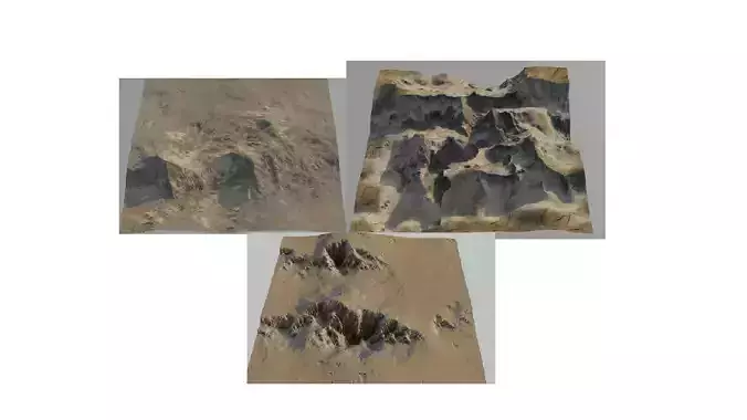  Planet Surface 3D models 3D Model Collection