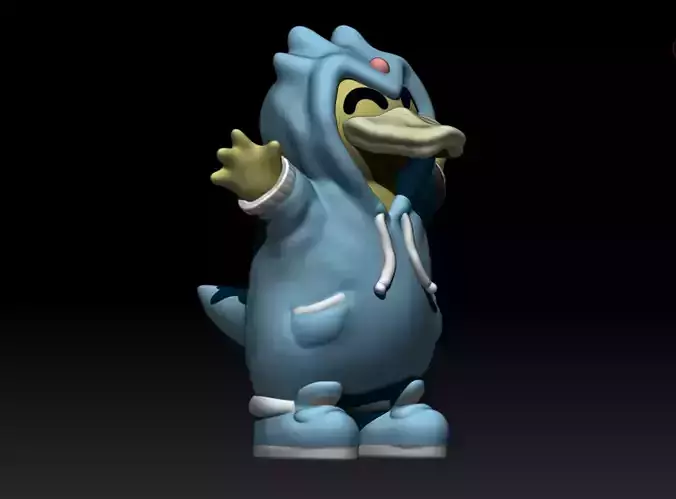 Psyduck duck in hoodie