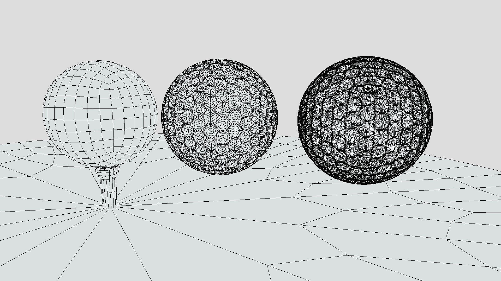 Titleist Golf Ball Low-poly 3D model_3