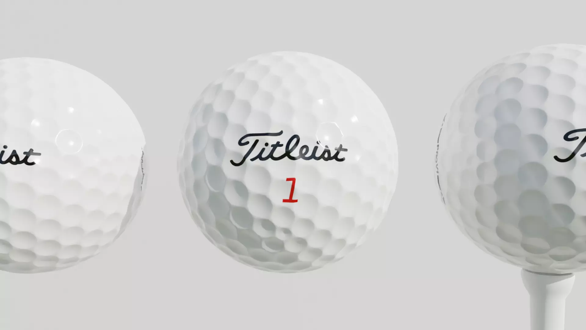 Titleist Golf Ball Low-poly 3D model_0