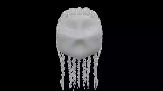 Hair braids 3D file 3D print model