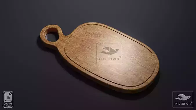 Oval Cuttin Board 2 - CNC files for Wood