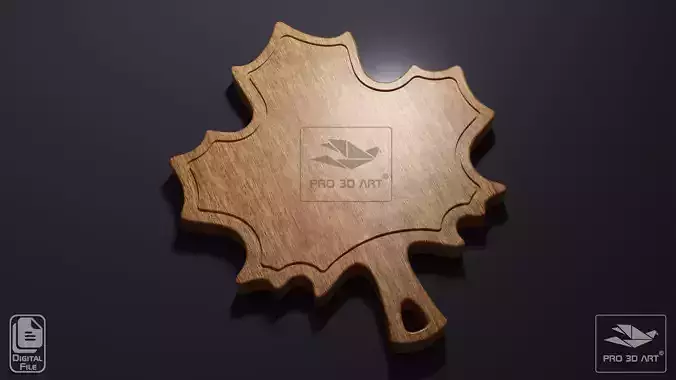 Maple Leaf Cutting Board - CNC files for Wood