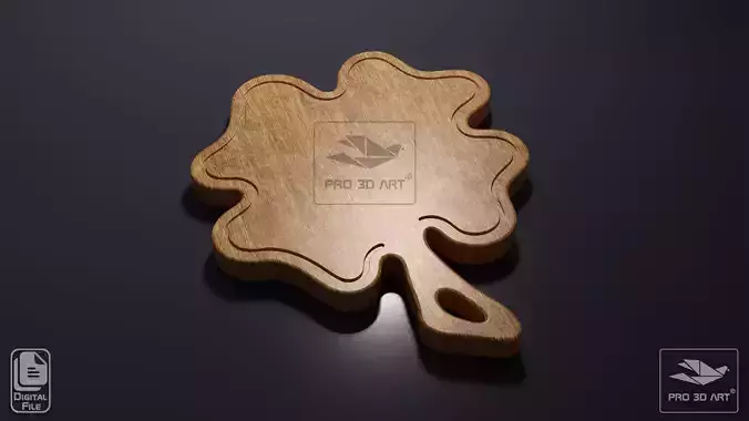 Four Leaf Clover Cutting Board - CNC files for Wood
