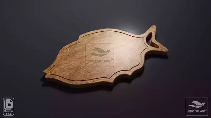 Fish Cutting Board - CNC files for Wood