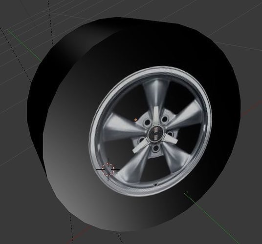 Wheel car Free 3D model