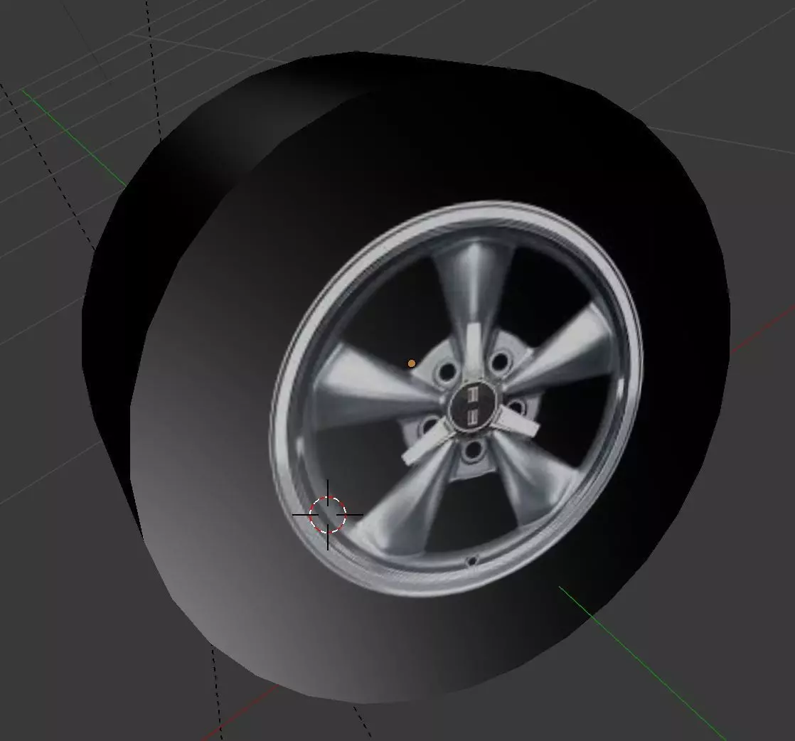 Wheel car Free 3D model