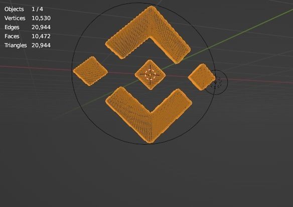 BNB Logo Animation Low-poly 3D model_5