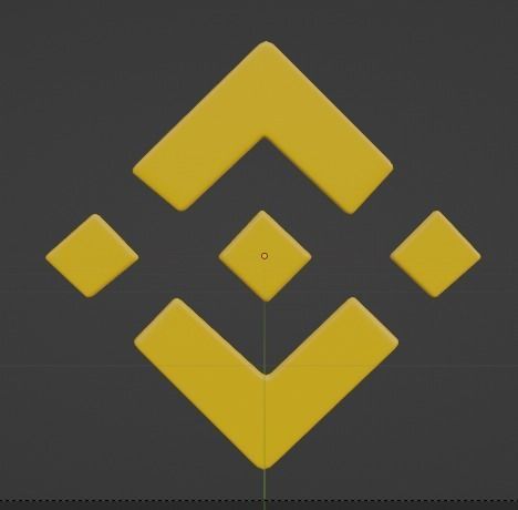 BNB Logo Animation Low-poly 3D model_9
