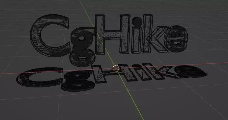 CgHike 3d Logo Animation Low-poly 3D model
