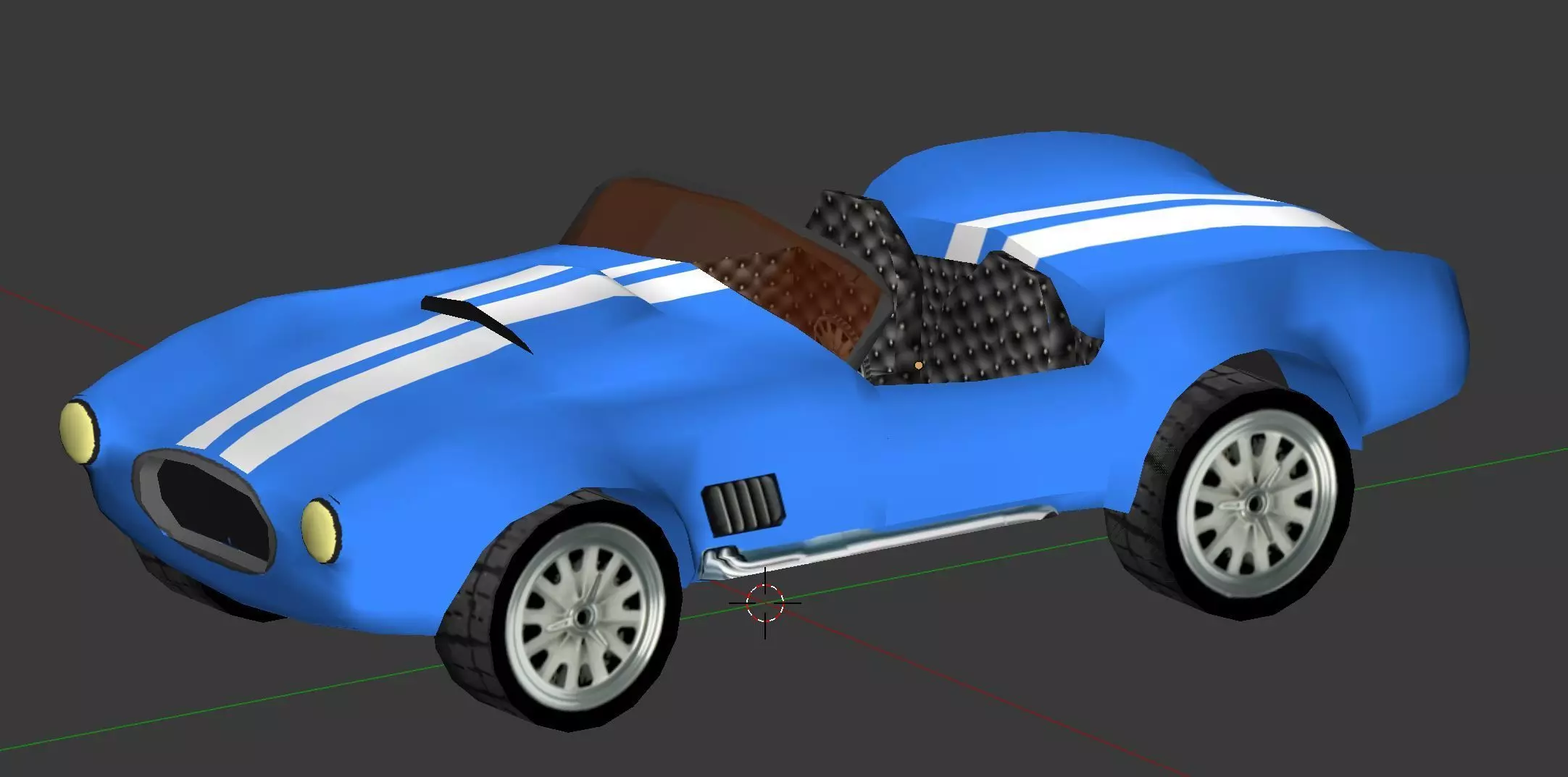 AC Cobra Low Poly Free 3D model