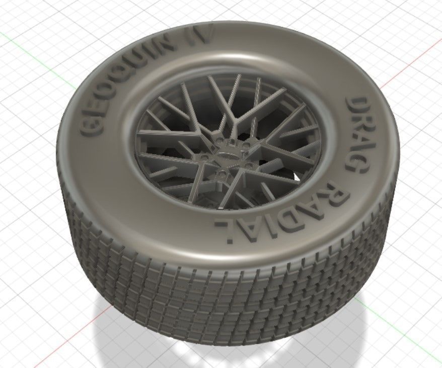 TSW Sebring Wheels with Tires and Brakes for 3D Print 3D print model_4