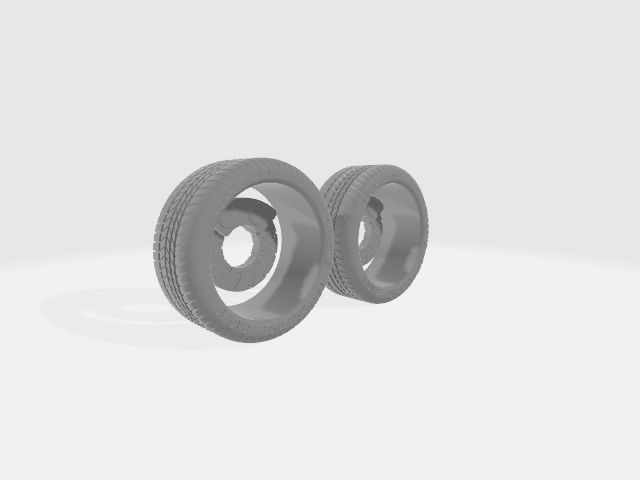 TSW Sebring Wheels with Tires and Brakes for 3D Print 3D print model_23