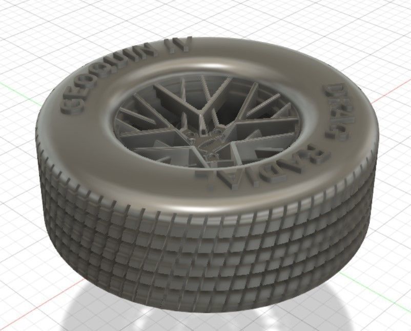 TSW Sebring Wheels with Tires and Brakes for 3D Print 3D print model_3