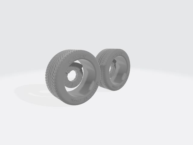 TSW Sebring Wheels with Tires and Brakes for 3D Print 3D print model_26